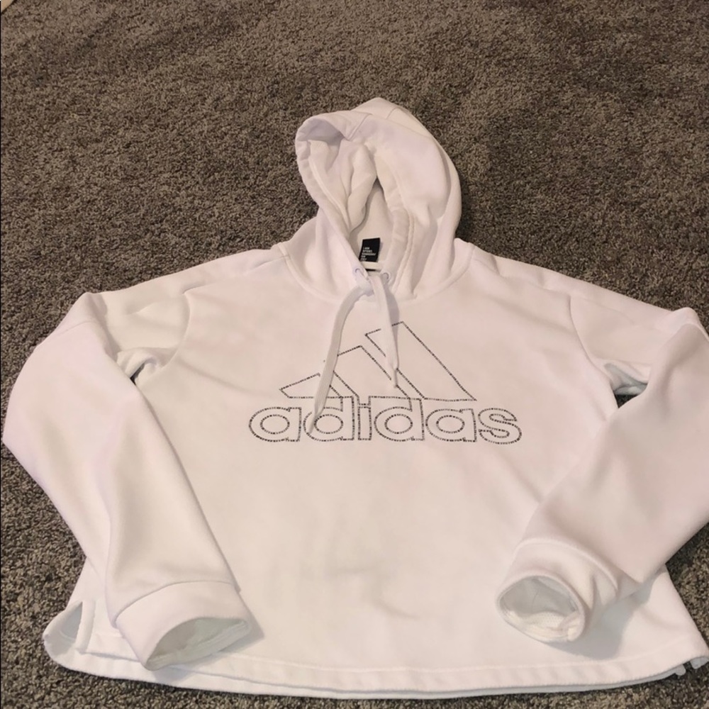 White Adidas Hoodie